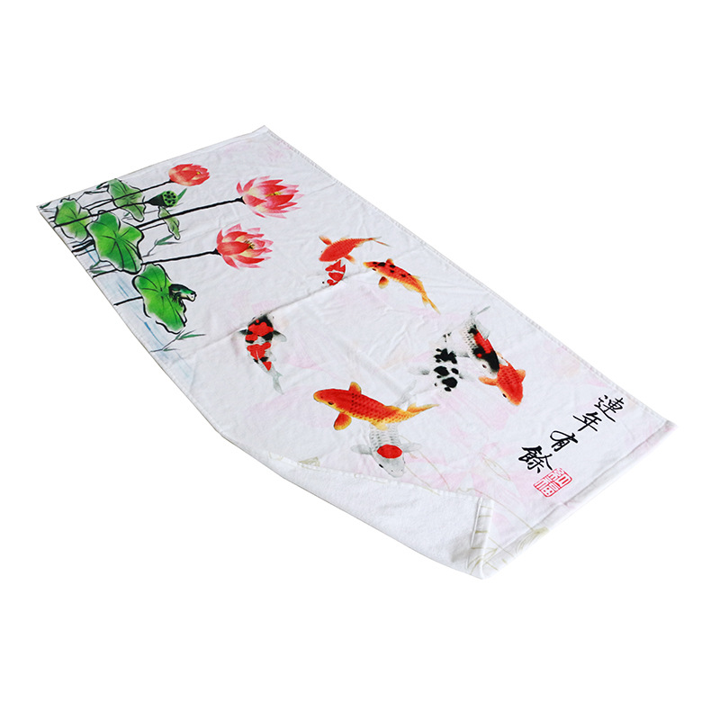 江蘇南通工廠直供中國風個性化定制高清棉質數碼印花浴巾.jpg