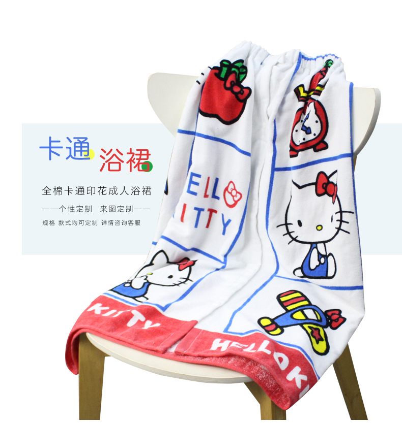 廠家直供棉質吸水可定制生產卡通洗澡大浴巾浴裙.jpg
