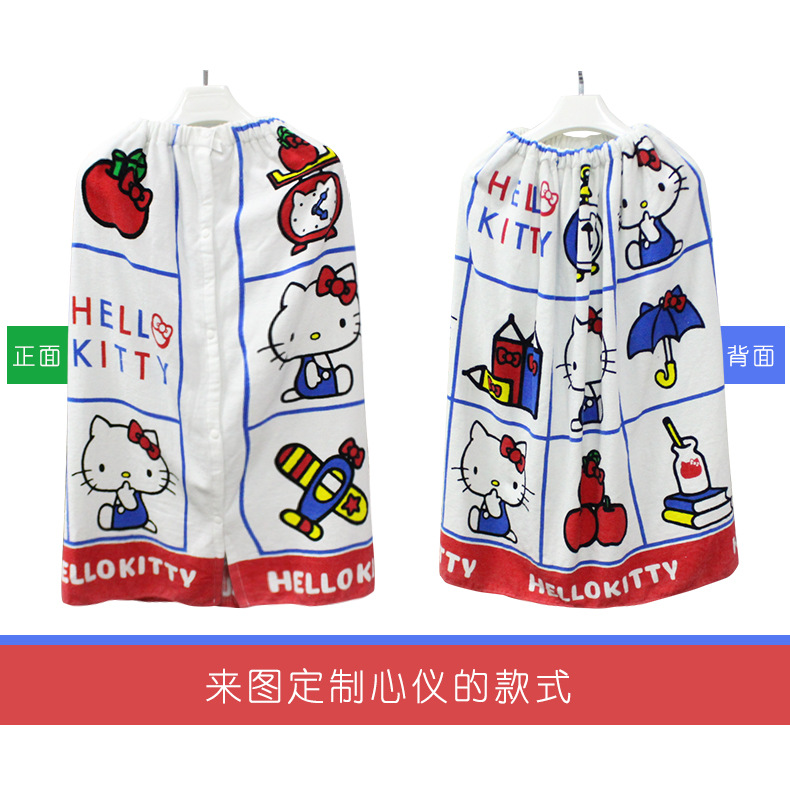 廠家直供棉質吸水可定制生產卡通洗澡大浴巾浴裙.jpg
