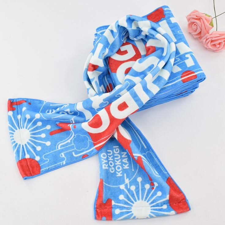 浙江印花毛巾定制工廠直銷棉系數(shù)碼印花運(yùn)動(dòng)毛巾