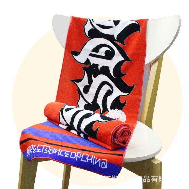 浙江毛巾廠家定制棉質(zhì)數(shù)碼印花花型不限街舞運(yùn)動(dòng)毛巾