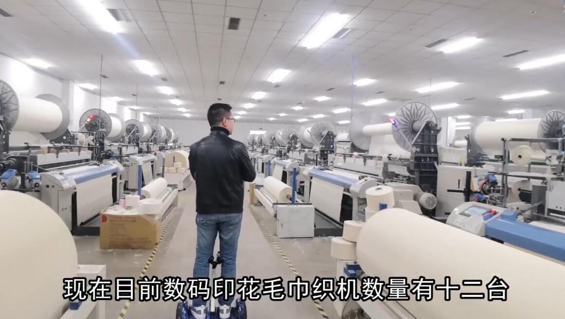 四探湖南地陽之毛巾的整經(jīng)和漿紗車間
